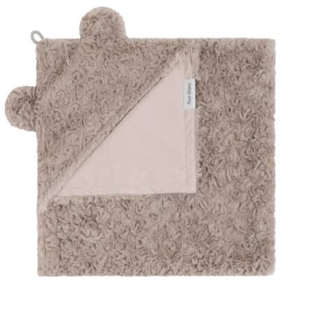 Baby's Only - Wikkeldeken Snow taupe - met oortjes