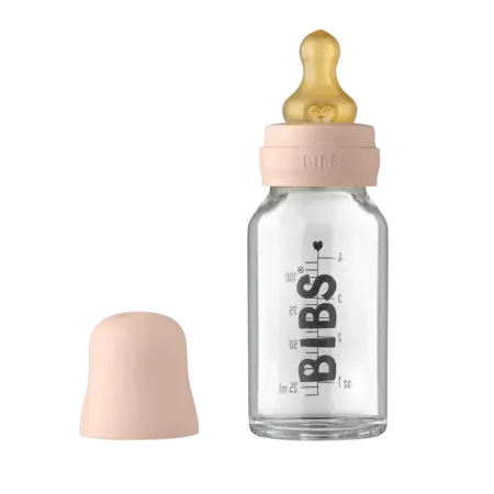Bibs - Baby Glass Bottle Complete Set - Blush