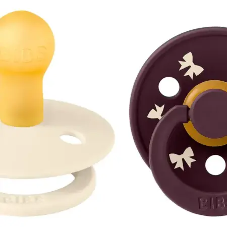 Bibs - Holiday Leaf T2 Latex - IvoryPlum 2-pack