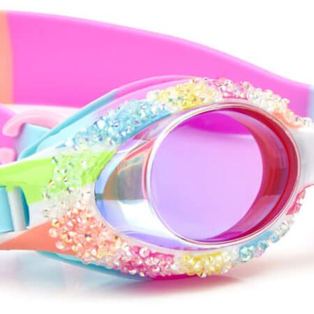 Bling2o - ZWEMBRIL: PIXIE STICKS - Candy Sticks, meerkleurig, siliconen, aanpasbare hoofdband, 100% UV bescherming, anti-condens, in doorzichtige bewaardoos, 3+