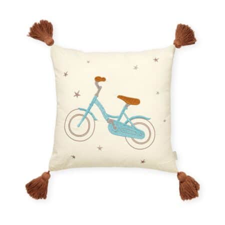 CamCam - Embroidered Cushion - OCS - Bicycle