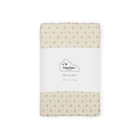 CamCam - Sheet, Fitted, 70x140x15cm - GOTS - Capri
