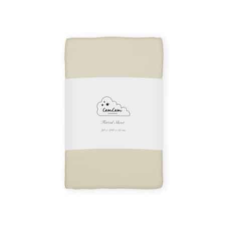 CamCam - Sheet, Fitted, 90x200x15cm - GOTS - Praline