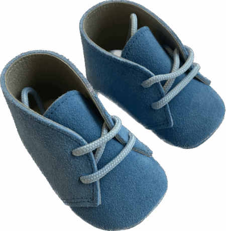 Cambrass - Schoentjes - Suede - 9-12M - Blauw