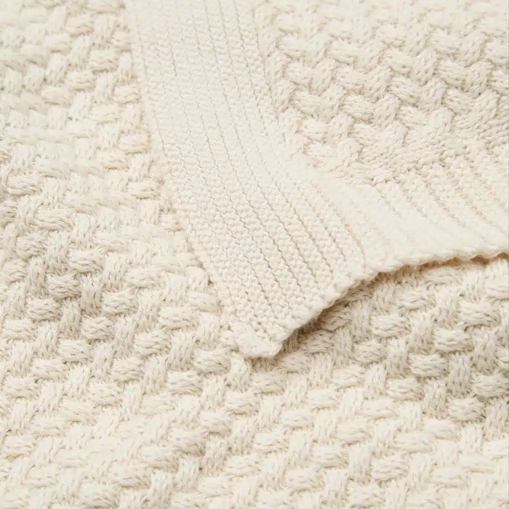 Camcam - Harper Baby Knit Throw - GOTS - Offwhite