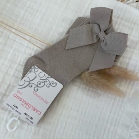 Carlomagno - Kniekous Met Strik - Beige