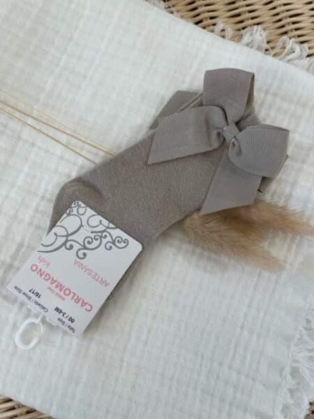 Carlomagno - Kniekous Met Strik - Beige