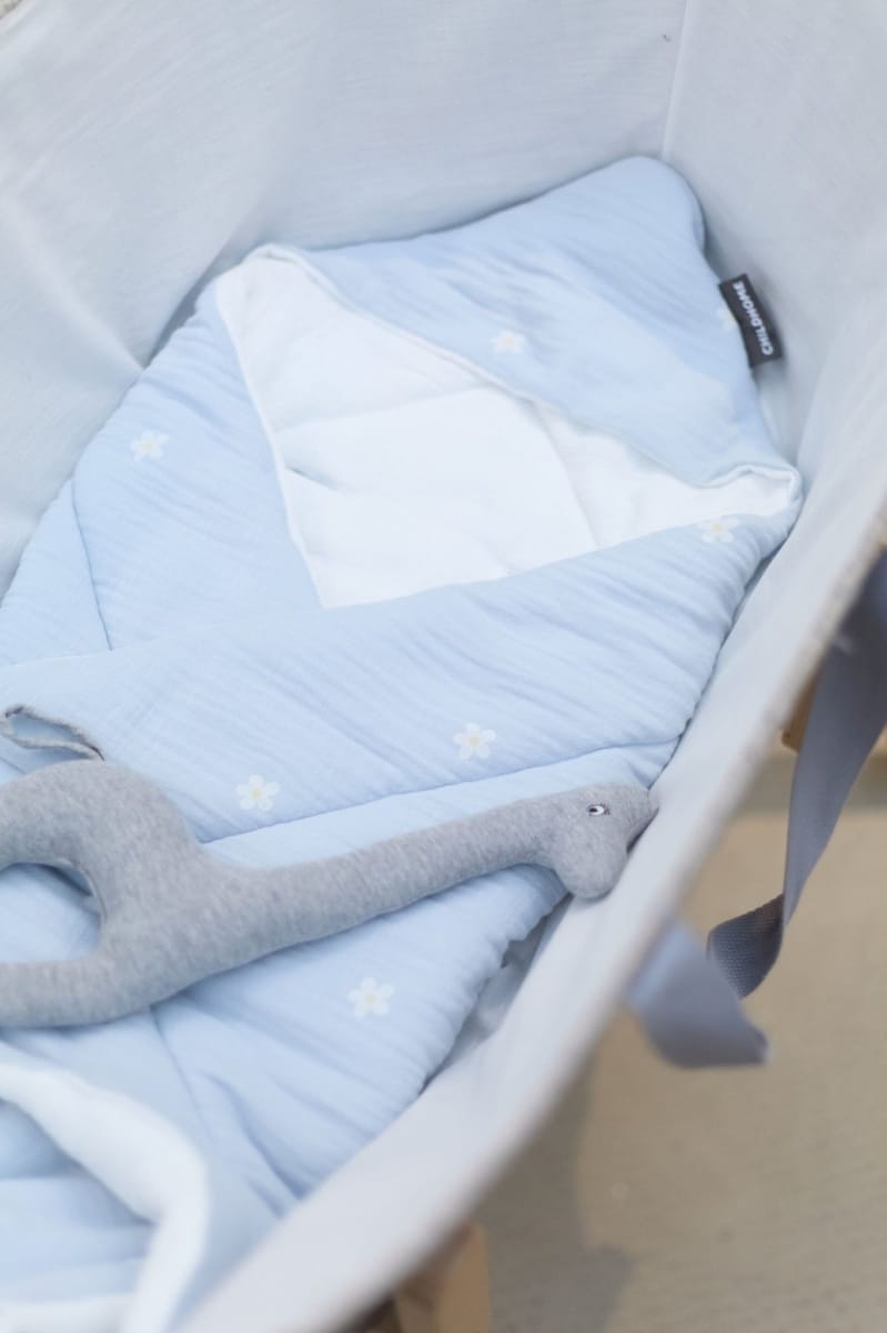 Childhome - Wikkeldeken Universeel - 75x75 Cm - Mousseline - Flower