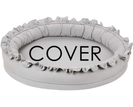 Cotton & Sweet - Junior nest cover bc with ruffles - Light grey