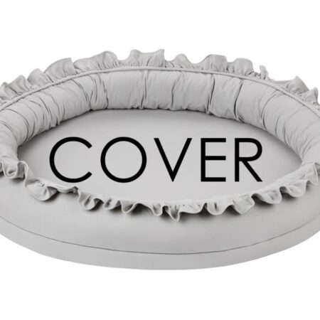 Cotton & Sweet - Junior nest cover bc with ruffles - Light grey