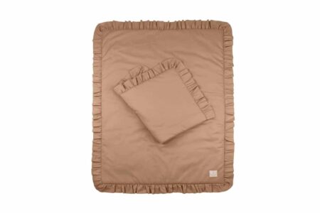 Cotton & Sweets - Bedding SG filled Baby with ruffles Chocolate
