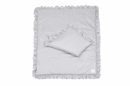 Cotton & Sweets - Bedding SG filled Baby with ruffles Grey