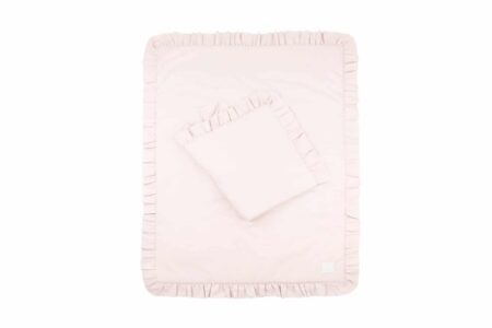 Cotton & Sweets - Bedding SG filled Baby with ruffles Powder pink