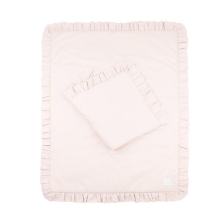 Cotton & Sweets - Bedding SG filled Baby with ruffles Powder pink