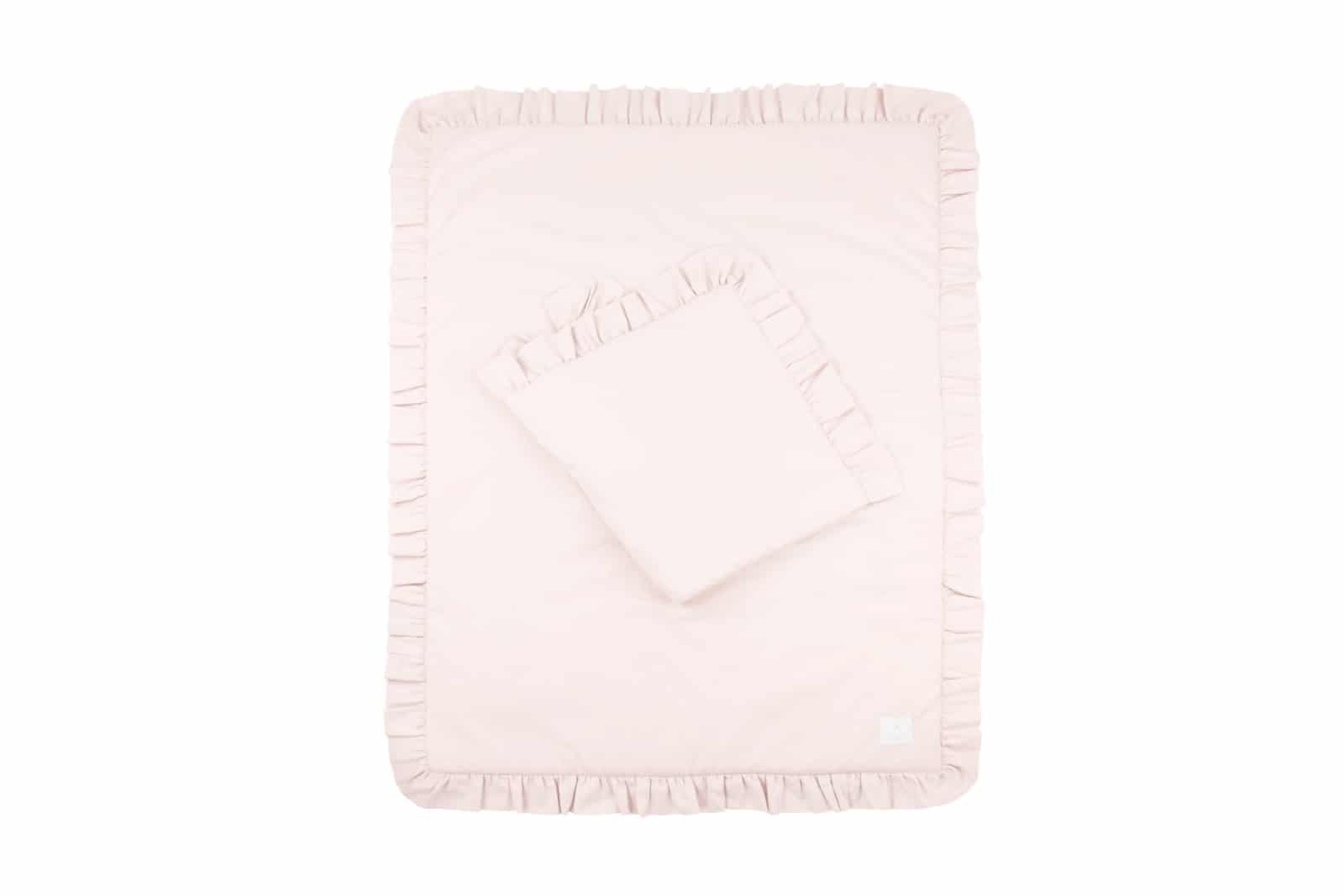 Cotton & Sweets - Bedding SG filled Baby with ruffles Powder pink