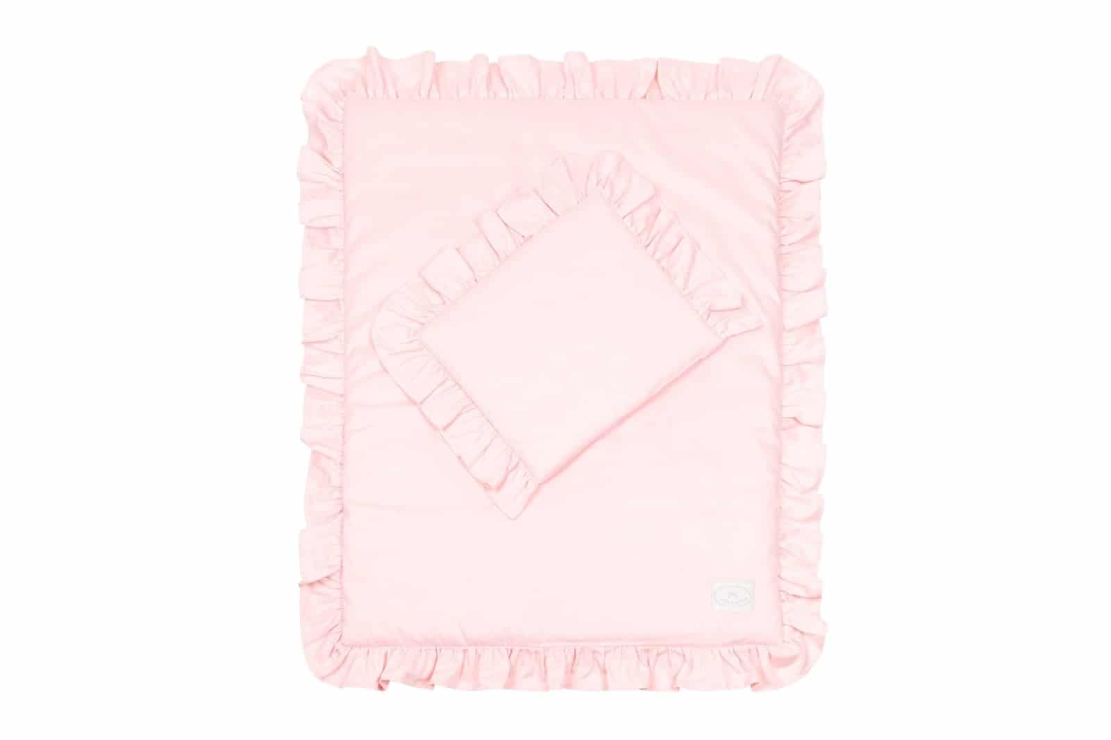 Cotton & Sweets - Bedding SG filled Newborn with ruffles Blush