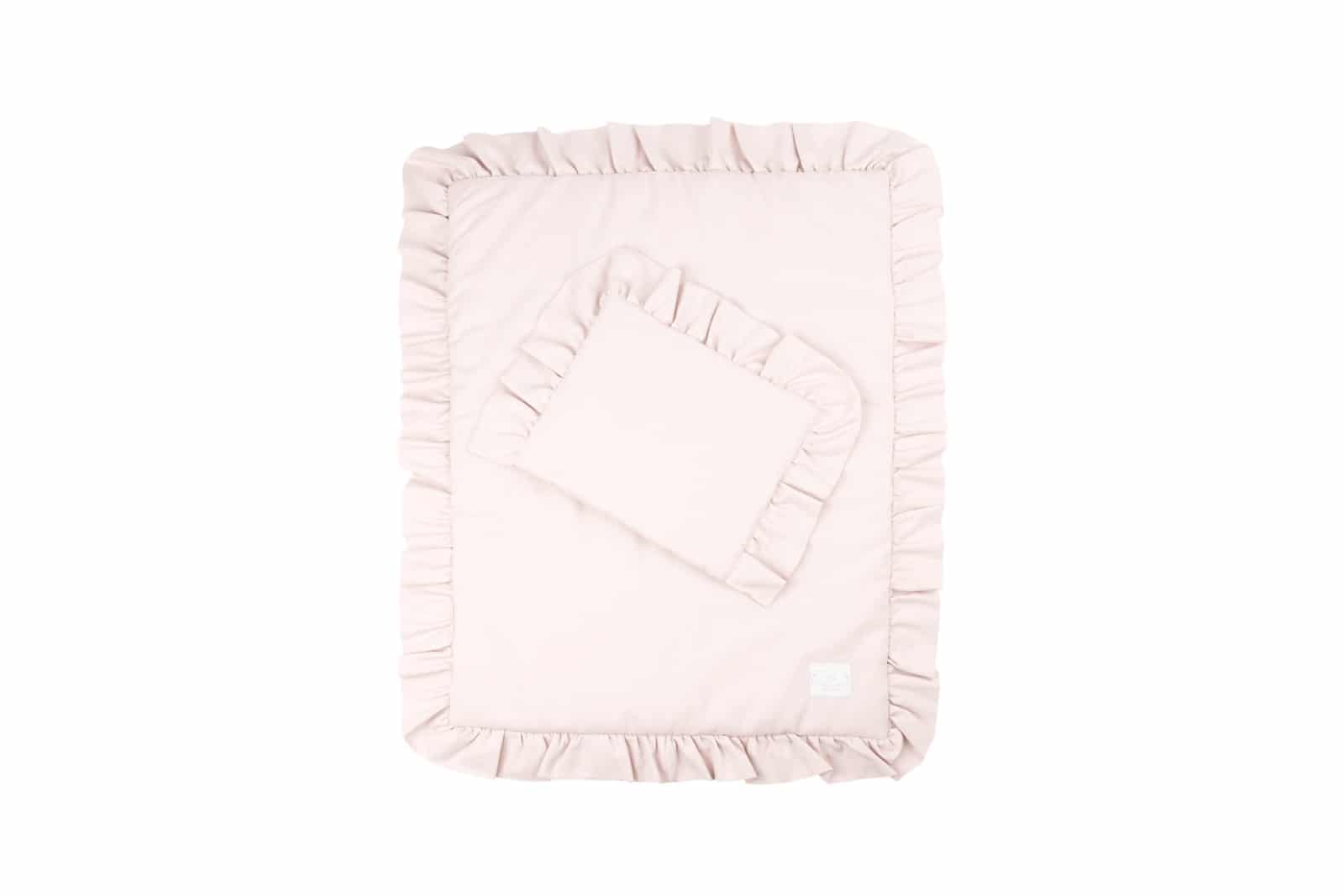 Cotton & Sweets - Bedding SG filled Newborn with ruffles Powder pink
