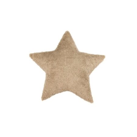 Cotton & Sweets - Boho Mini Sheepskin star pillow - Chocolate