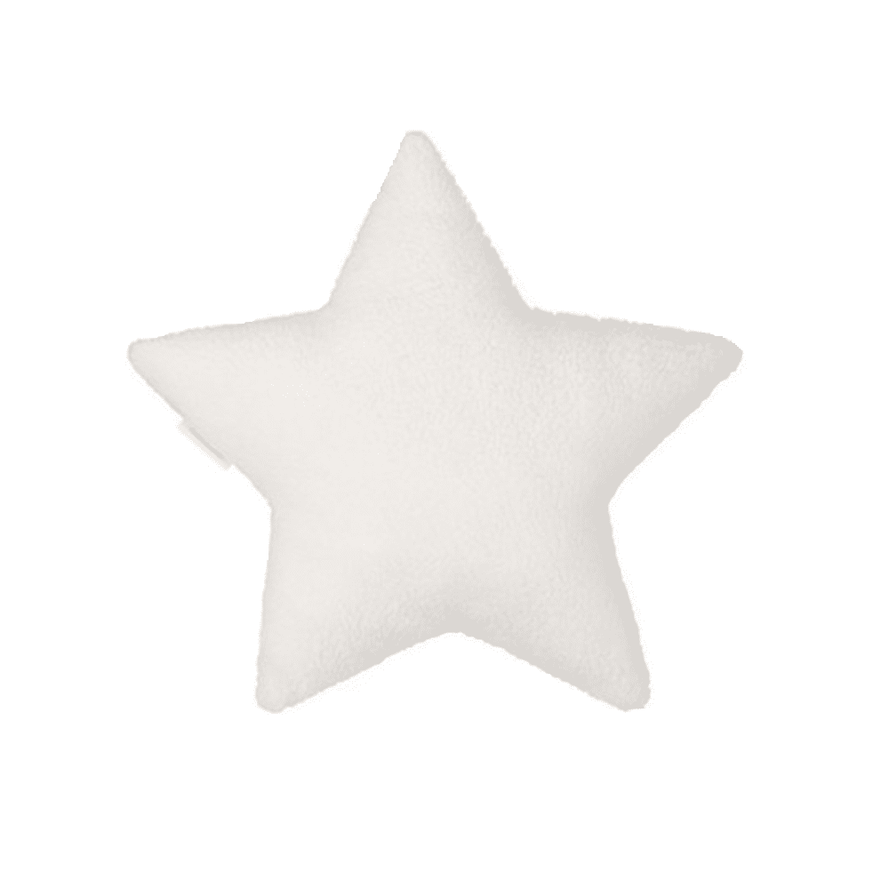 Cotton & Sweets - Boho Mini Sheepskin star pillow - Vanilla