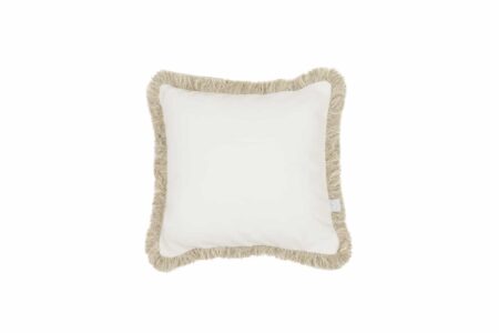 Cotton & Sweets - Boho border pillow - Vanilla + beige