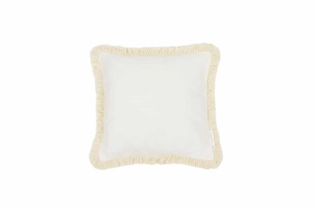 Cotton & Sweets - Boho border pillow - Vanilla + vanilla