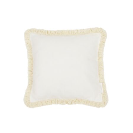 Cotton & Sweets - Boho border pillow - Vanilla + vanilla