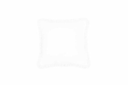 Cotton & Sweets - Boho border pillow - White