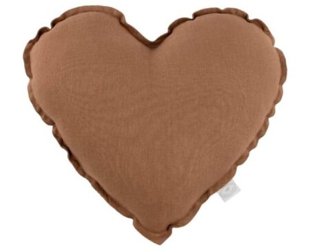 Cotton & Sweets - Heart pillow - Chocolate