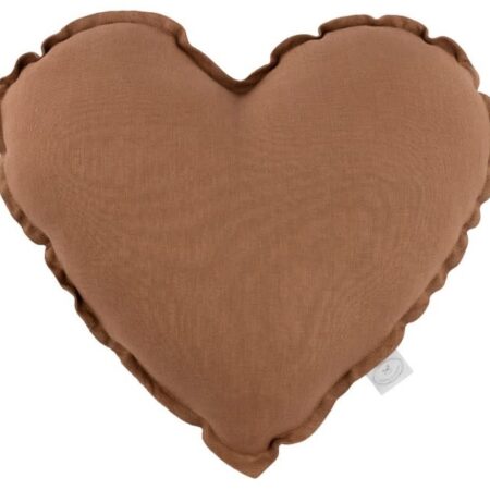 Cotton & Sweets - Heart pillow - Chocolate