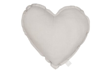 Cotton & Sweets - Heart pillow - Light grey