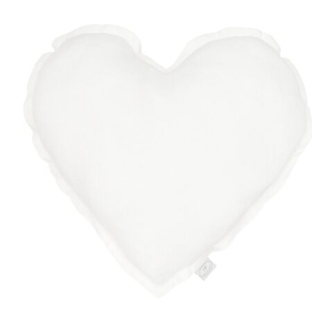 Cotton & Sweets - Heart pillow - White