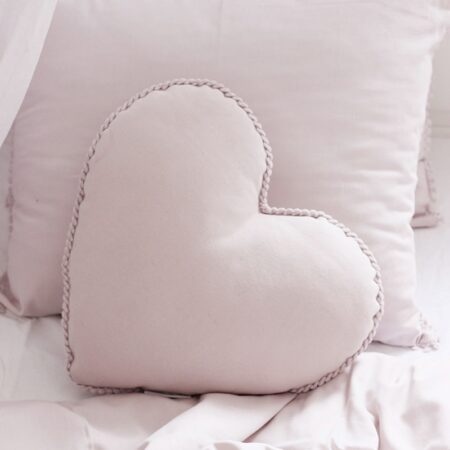 Cotton & Sweets - MINI Bubble heart pillow - Powder pink