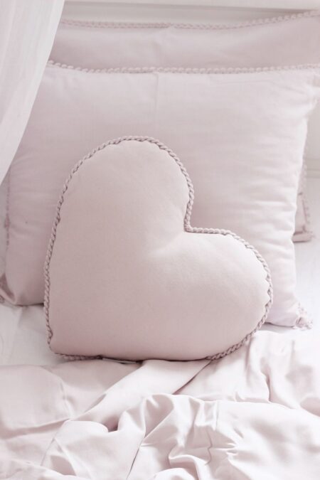Cotton & Sweets - MINI Bubble heart pillow - Powder pink