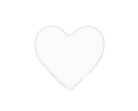 Cotton & Sweets - MINI Bubble heart pillow - White