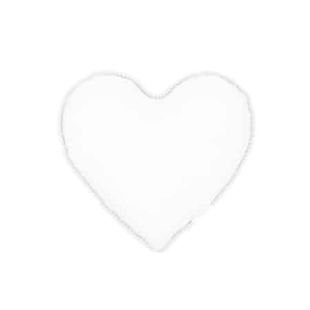 Cotton & Sweets - MINI Bubble heart pillow - White