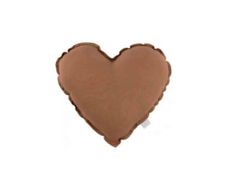 Cotton & Sweets - MINI Heart pillow - Chocolate