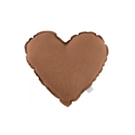 Cotton & Sweets - MINI Heart pillow - Chocolate