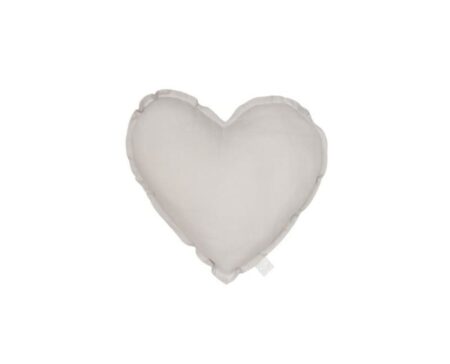 Cotton & Sweets - MINI Heart pillow - Light grey