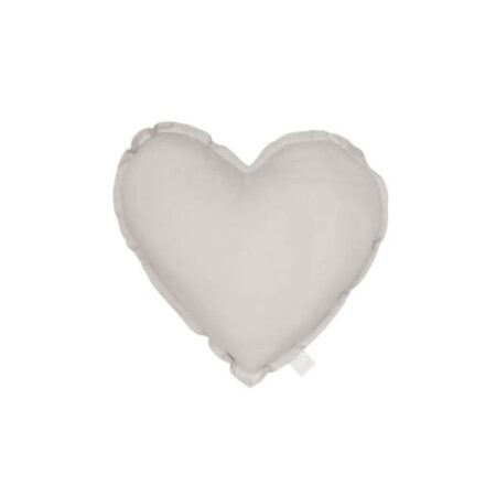 Cotton & Sweets - MINI Heart pillow - Light grey