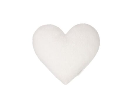 Cotton & Sweets - MINI Sheepskin heart pillow - Vanilla