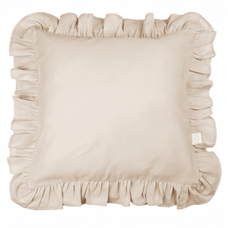 Cotton & Sweets - Margaret Pillow with ruffles - Nude