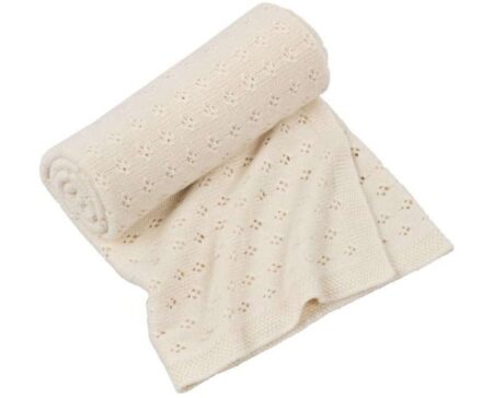 Cotton & Sweets - Openwork bamboo blanket Vanilla