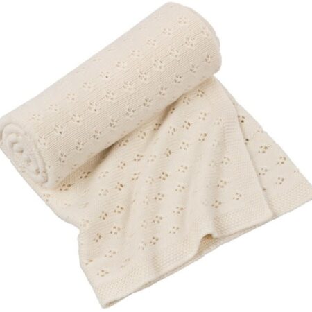 Cotton & Sweets - Openwork bamboo blanket Vanilla