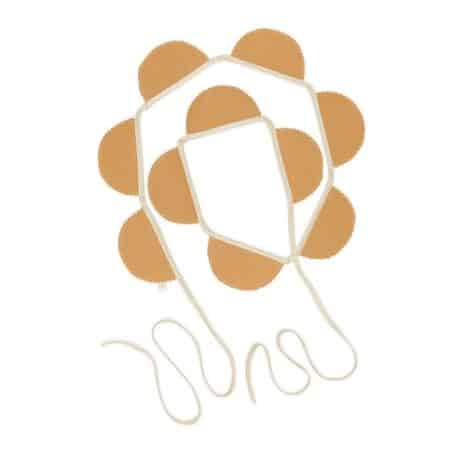 Cotton & Sweets - Party garland PN Caramel,Gold Ribbon