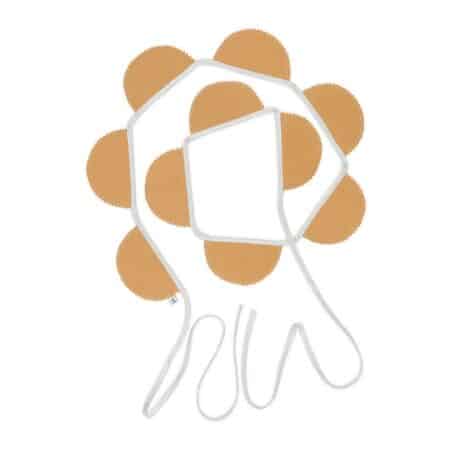 Cotton & Sweets - Party garland PN Caramel, Silver Ribbon