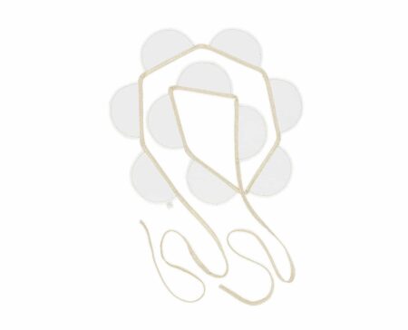 Cotton & Sweets - Party garland PN White,Gold Ribbon