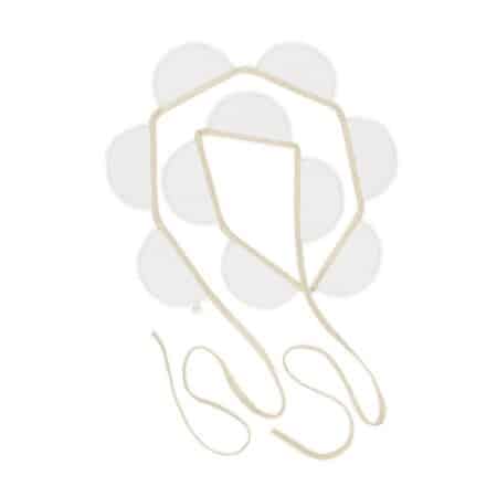 Cotton & Sweets - Party garland PN White,Gold Ribbon