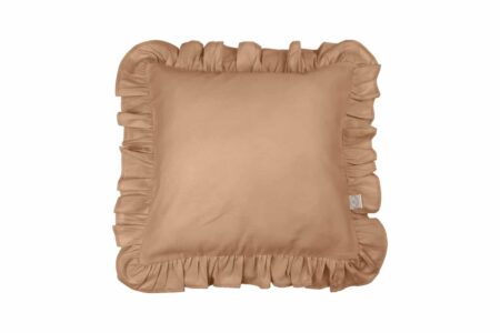 Cotton & Sweets - Pillow with ruffles SG - Chocolate