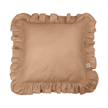 Cotton & Sweets - Pillow with ruffles SG - Chocolate