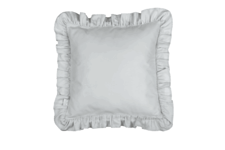 Cotton & Sweets - Pillow with ruffles SG - Grey